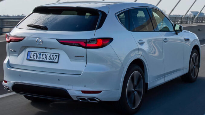 Mazda CX-60, Takumi, Rhodium White, Barcelona, 2023, dynamisch